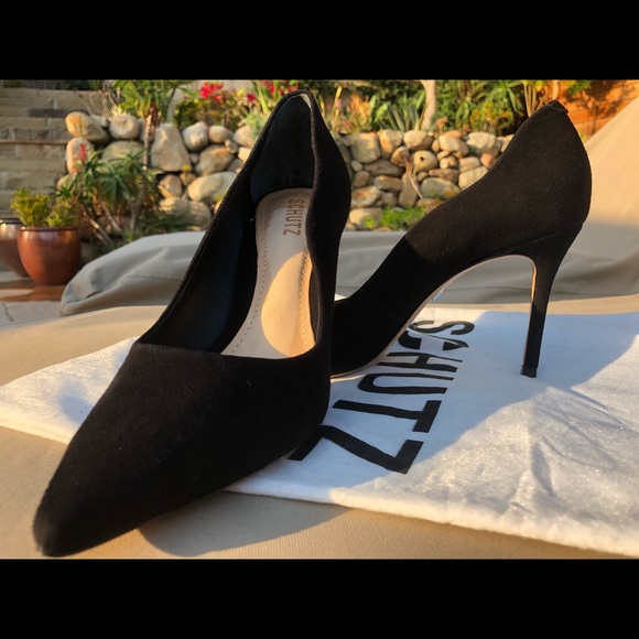 Schutz Analira Suede Scalloped Edge 